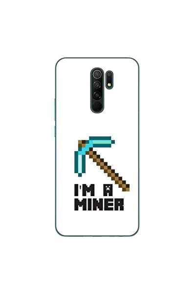 OEM Husa compatibila cu Xiaomi Redmi 9 Silicon Gel Tpu Model Minecraft Miner
