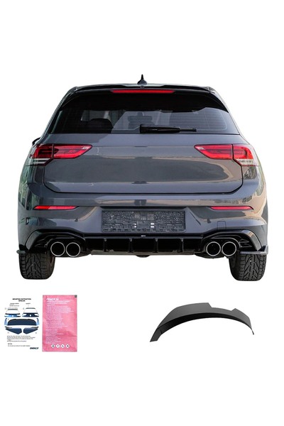 ROAL TUNİNG VW Golf MK8 / MK8 Facelift (2019+) Uyumlu Rüzgarlık Spoiler - Par...
