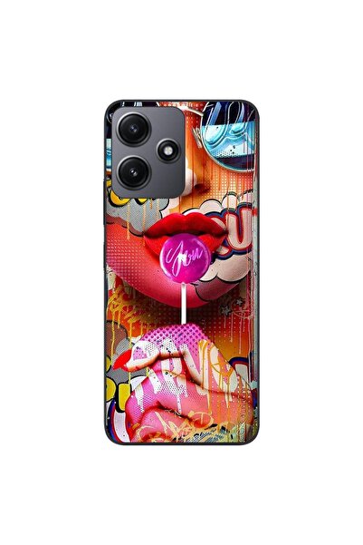 OEM Husa compatibila cu Xiaomi Redmi 12 5G Silicon Gel Tpu Model Pop Art Lolipop