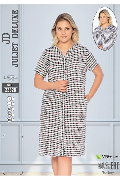 Juliet Deluxe Дамска тъкана вискозна рокля с десен за лятото 33328