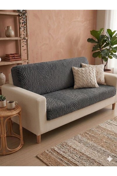 by ballı biocotton Tavşan Tüyü 170x210 Koltuk Örtüsü