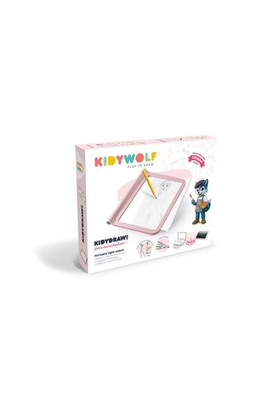 Kidywolf Φορητή Ταμπλέτα Σχεδίασης με Οθόνη LED και Μαυροπίνακα, Διπλής Όψης