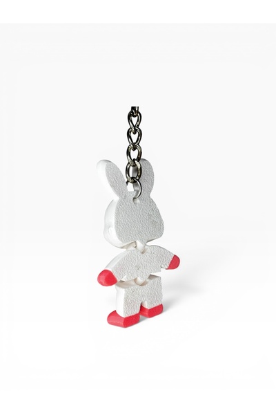 3DBALO 🐰 Sevimli Tavşan Anahtarlık – 3D Baskı | Kişiselleştirilebilir Renk