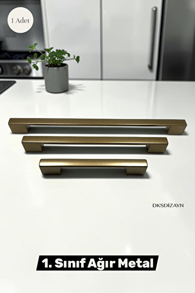 DKSDİZAYN Yeni Nelgis 224-256mm Antik Sarı Eskitme Mobilya Çekmece Dolap Kulp...