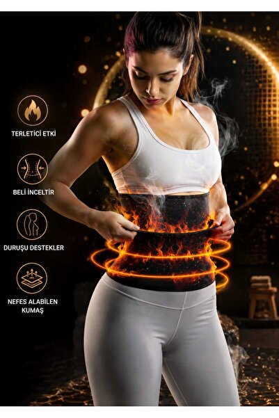 UYDEE Termal Terletme Korsesi Bel Göbek Toparlayıcı Sauna Etkili Neopren Zayıflama Korsesi Yağ yakım destekleyici korse Karın sıkılaştırıcı korse Bel korse Vücut şekillendirici korse