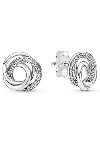 FA.accessories أقراط مسمار نسائية بتصميم دائري مرصع /لايوجد استبدال ولا استرجاع