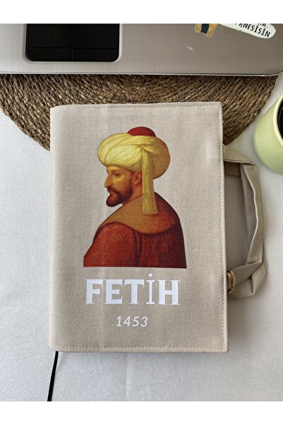 DUTTDİKİM Bej- Fetih 1453-Organizer-Water Repellent Feature Book and Tablet B...