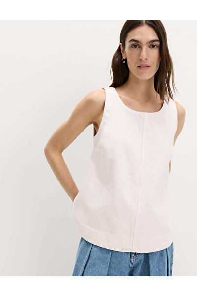 Marks & Spencer Pamuklu Denim Bluz