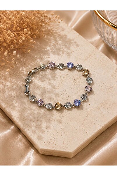 aurajewelery RENKLİ TAŞ DETAY XUPİNG BİLEKLİK