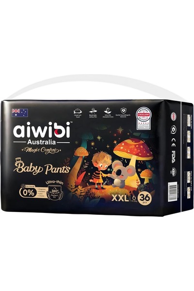 Aiwibi Magic Comfort Baby Diapers Pants, (Large, 40, count)
