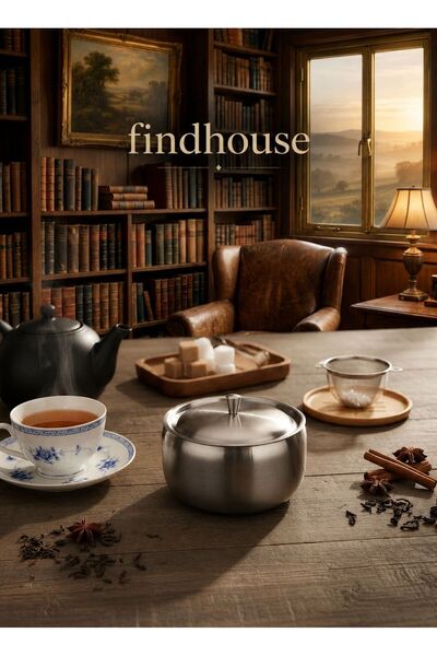 findhouse Yeni Model Paslanmaz Çelik Küre Mat Şekerlik