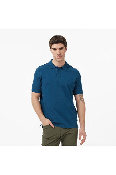 Nautica Erkek Mavi Regular Fit Polo Yaka T-Shirt