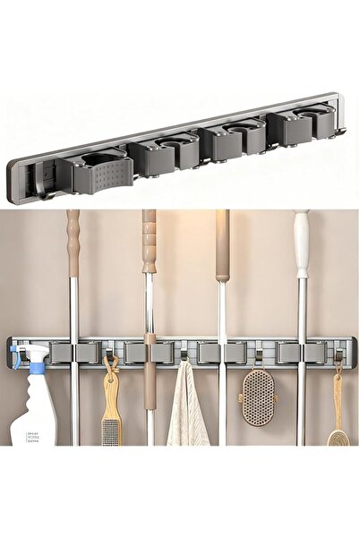 The Bros Broom Holder Wall Mount,Mop and Broom Hanger Wall Mount,Anti Slip Br...