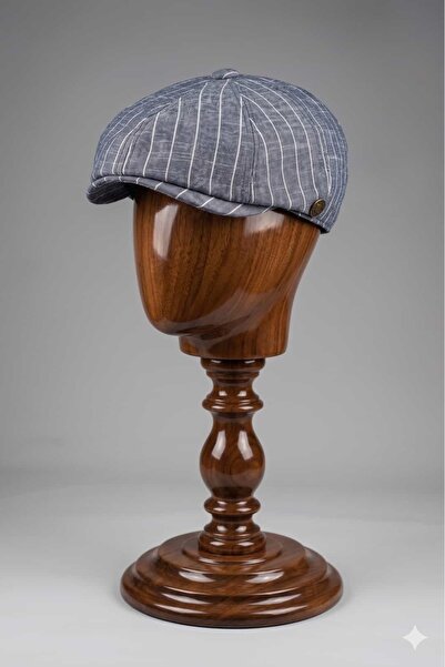Hat Town Striped Newsboy Cap - Classic Baker Boy Hat