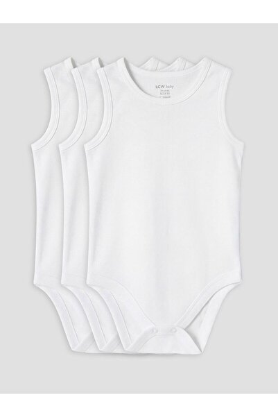 LC Waikiki LCW baby Bicycle Neckline Baby Girl Snap Bodysuit 3 τεμαχίων