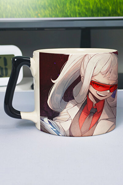 ZipZap Helltaker Printed Ceramic Luxury Mug (1 Piece) Special Black Handle Wa...