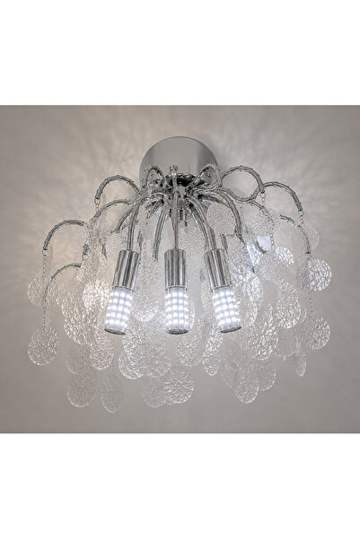 HU.STORE Modern Wallpaper- Snow Tree Leaves Silver