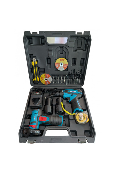 Kraft Royal Set 2 Scule KraftRoyal 24V 6Ah, Mini Flex 76MM si Bormasina 50Nm,...