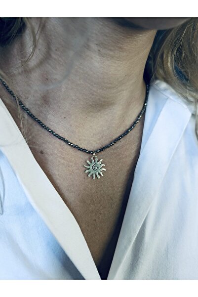 PIETRICELE Pyrite and Sun Necklace