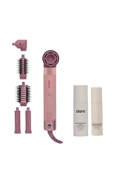 Clara All-In-One Hair Care & Styling Kit - Multi-Use Dryer with Protecting Sp...