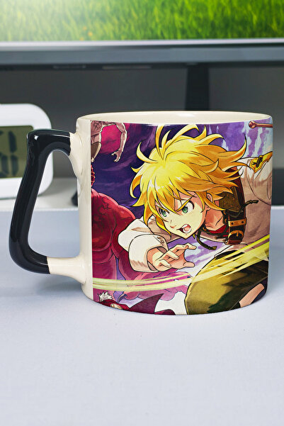 ZipZap Nanatsu No Taizai Anime Printed Ceramic Luxury Mug (1 Piece) Custom Bl...