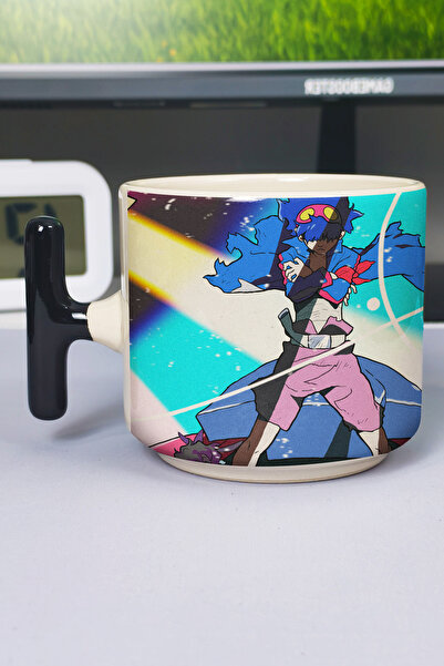 ZipZap Gurren Lagann Anime Printed Ceramic Luxury Mug (1 Piece) T-Shaped Spec...
