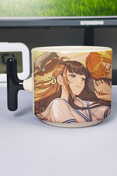 ZipZap Fruits Basket Anime Printed Ceramic Luxury Mug (1 Piece) T-Shaped Spec...