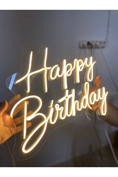 sihirli tabela Happy birthday Neon tabela