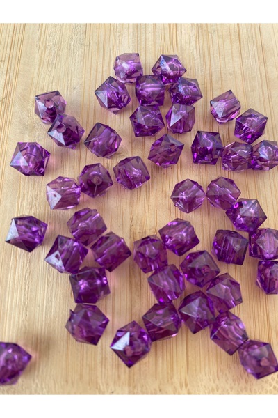 Lorin hobi 10 mm Acrylic Bags, Wallets, Pendants, Jewelry Beads 100 Gr Approx...