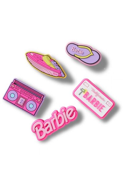 Crocs 10015775-1 Barbie Retro 5 Pck Jibbits Buckle