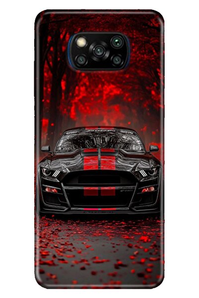 Cekuonline Poco X3 NFC - X3 Pro Kılıf Yakışıklı Araba Temalı Desenli Darbe Em...