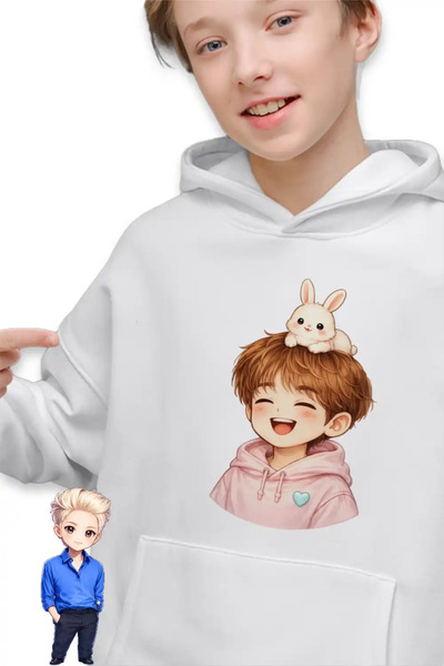 OEM Kids Boys Shinee Onew Chibi Sweatshirt
