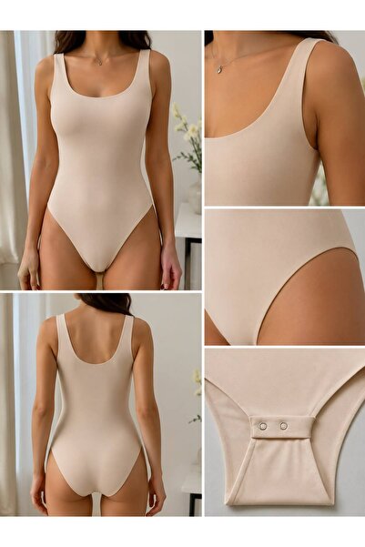 THB.Edition Kadın U Yaka Çıtlıtlı Atlet Body