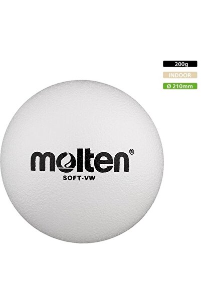 MOLTEN Pěnový míč SOFT-VW, bílý, průměr 210 mm, 200 g