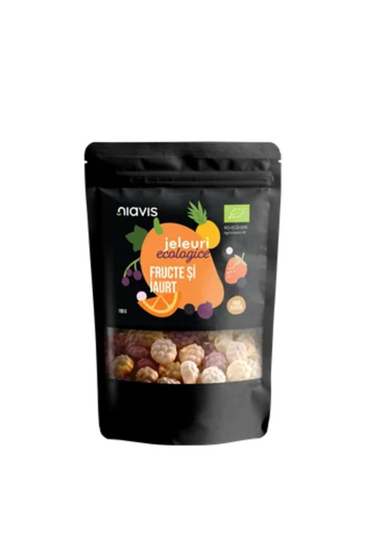 Niavis Jeleuri Ecologice cu Fructe si Iaurt 100g