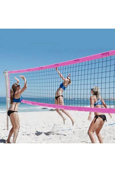 Huck Beach Volleyball Training Net, 9.5x1m, 2mm Yellow/Black