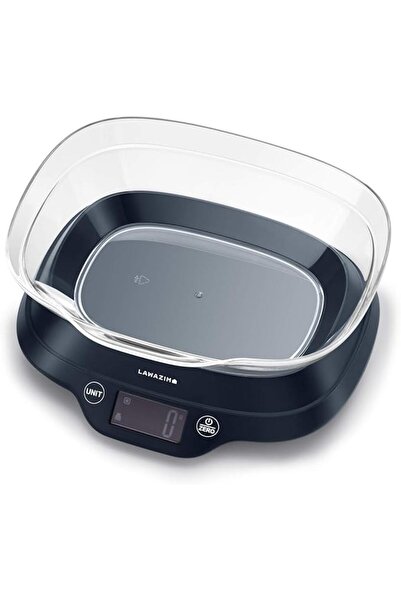 Lawazim Digital Kitchen and Food Scale with Bowl, 5kg Capacity, 0.1g Accuracy...
