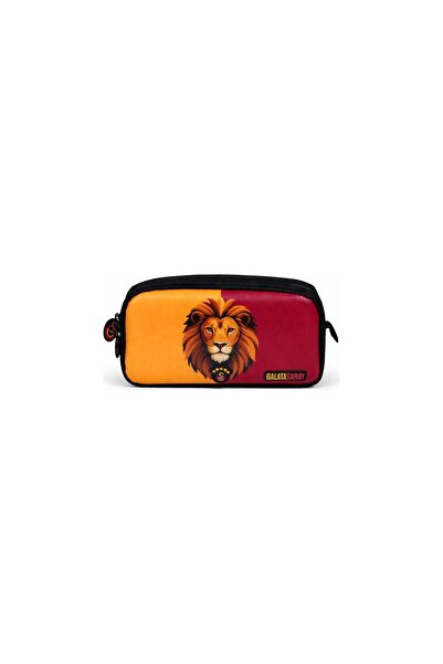 Galatasaray Licensed Double Compartment Lion Patterned Pen Holder - Pen Case ...