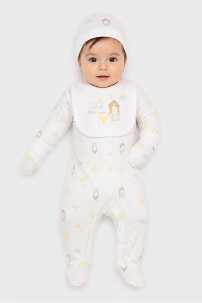 Rock A Bye Baby Boutique Toddlers Boy 5 Pieces Graphic Print Hanging Gift Set...