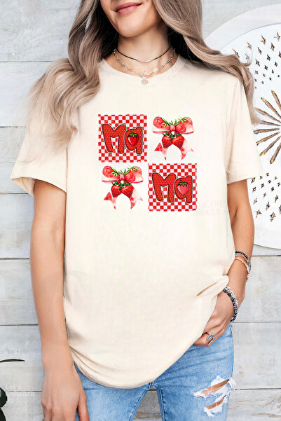 Sarah's Boutique Women's T-shirt – 100% cotton – Strawberry Mama
