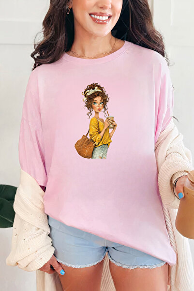 Sarah's Boutique Women's T-shirt – 100% cotton – Latte Girl