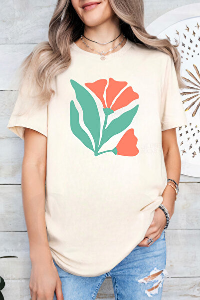 Sarah's Boutique Women's T-shirt – 100% cotton – Abstract Floral