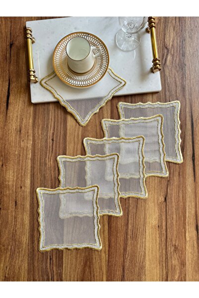 NURHAN HOME COLLECTION Set of 6 Suitable for Wire Drawing Technique - Double ...