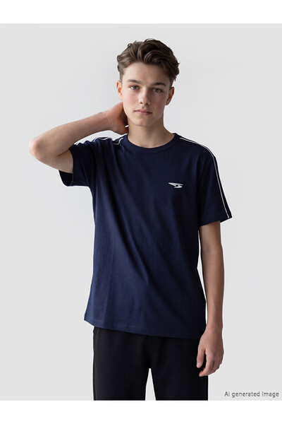 LC Waikiki Esvab • Modern & Distinctive Zero Roba Collar Striped Boys' T-Shirt