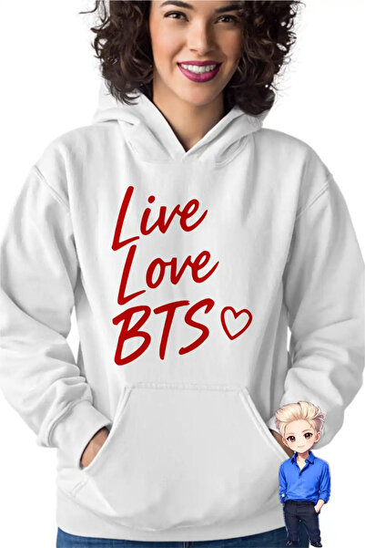 OEM Women's Hoodie Live Love BTS Bangtan K-Pop