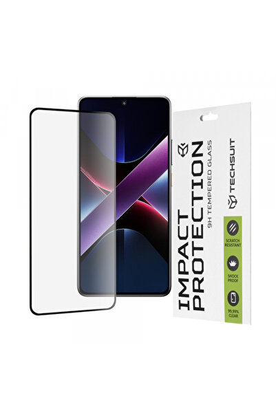 Techsuit Screen Protector for Xiaomi Poco X7 Pro, Tempered Glass, Full Glue, ...