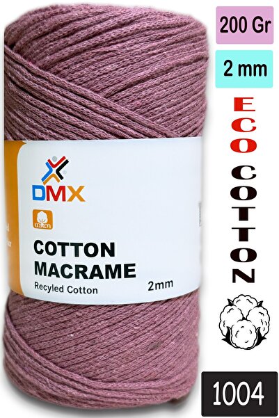 Diva İplik Dmx 2 Mm-Premium Cotton Cotton Macrame Rope-Cotton Chain Macrame B...