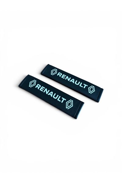 İKTUNING RENAULT YENİ NESİL LOGOLU SUNİ DERİ EMNİYET KEMER PEDİ (2 ADET)