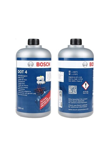 Bosch Fren Yagı Dot4 Hidrolik 500 ml Tüm Araç Kategorisine Uygun 2'li