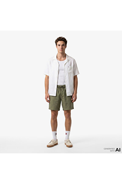 Tommy Hilfiger Erkek DOVER 8 PO SORONA LINEN 2/2 MW0MW44353-THMSX